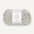 Włóczka Sandnes Garn Peer Gynt Tweed 1035 / jasny szary melanż z nopkami