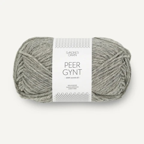 Włóczka Sandnes Garn Peer Gynt 1042 / szary melanż