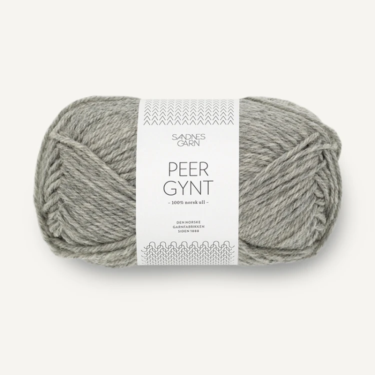 Włóczka Sandnes Garn Peer Gynt 1042 / szary melanż