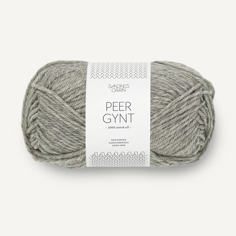 Włóczka Sandnes Garn Peer Gynt 1042 / szary melanż
