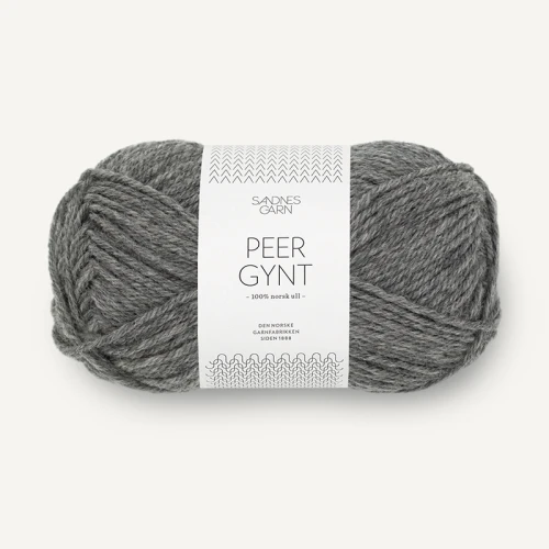 Włóczka Sandnes Garn Peer Gynt 1053 / średni szary melanż