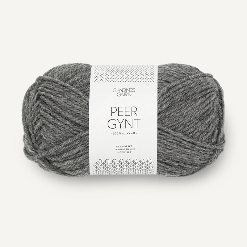 Włóczka Sandnes Garn Peer Gynt 1053 / średni szary melanż