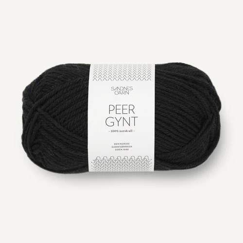 Włóczka Sandnes Garn Peer Gynt 1099 / czerń
