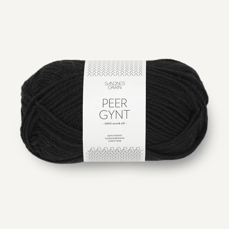 Włóczka Sandnes Garn Peer Gynt 1099 / czerń