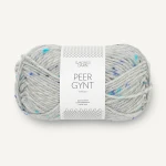 Włóczka Sandnes Garn Peer Gynt Tweed 1502 / stalowy z nopkami