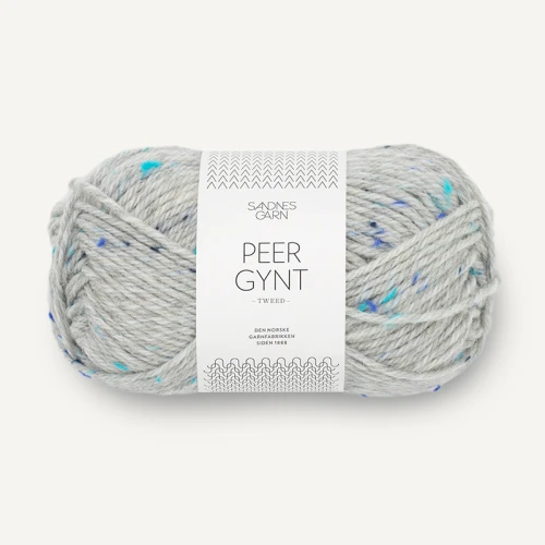 Włóczka Sandnes Garn Peer Gynt Tweed 1502 / stalowy z nopkami