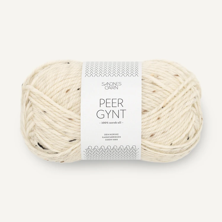 Włóczka Sandnes Garn Peer Gynt Tweed 2523 / krem z nopkami