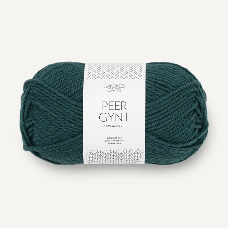 Włóczka Sandnes Garn Peer Gynt 7281 / głęboki szmaragd