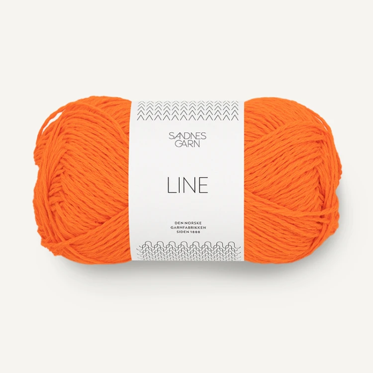 Włóczka Sandnes Garn Line 3009 / elektryczna pomarańcza