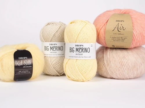 Włóczka Drops Kid-Silk 52 / lemoniada / uni color