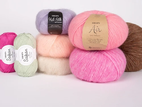 Włóczka Drops Kid-Silk 53 / jasna brzoskwinia / uni color