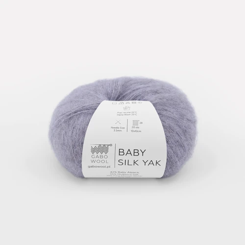 Włóczka Gabo Wool Baby Silk Yak 9741 / jasna lawenda