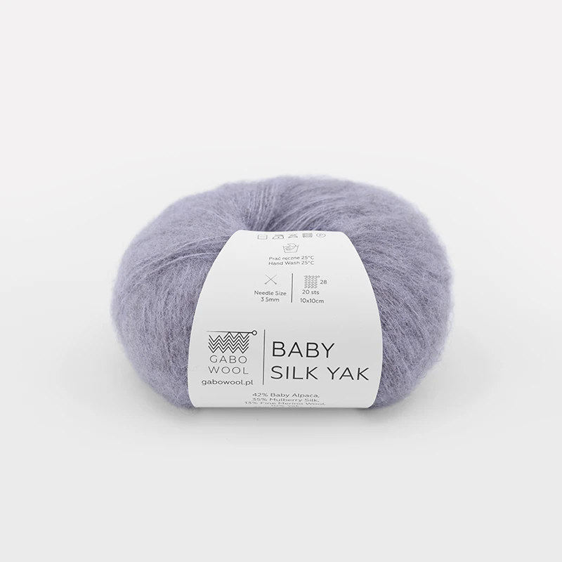 Włóczka Gabo Wool Baby Silk Yak 9741 / jasna lawenda