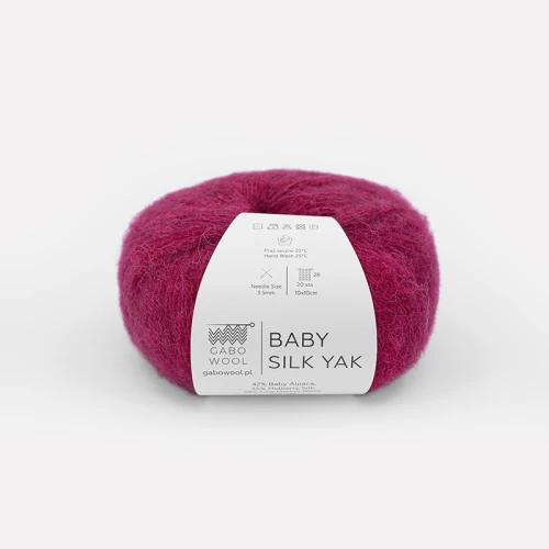 Włóczka Gabo Wool Baby Silk Yak 9230 / magenta