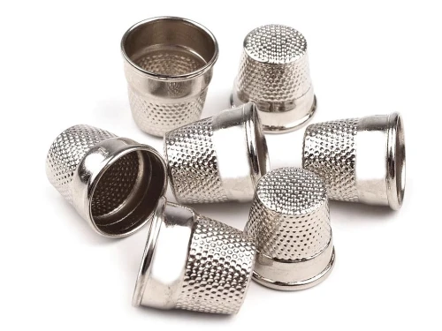 Naparstek metalowy / nikiel / 4 szt / 630272