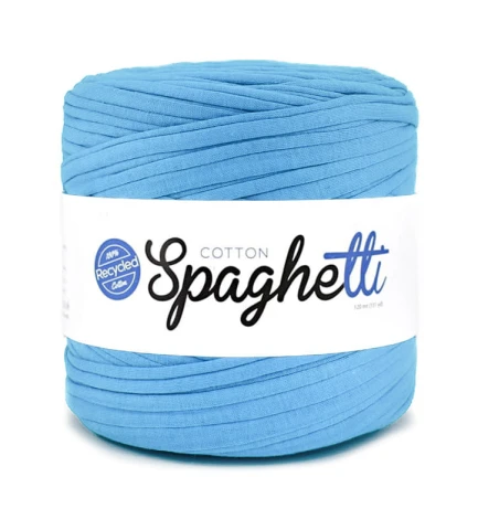 T-shirt Yarn Cotton Spaghetti / jasny niebieski