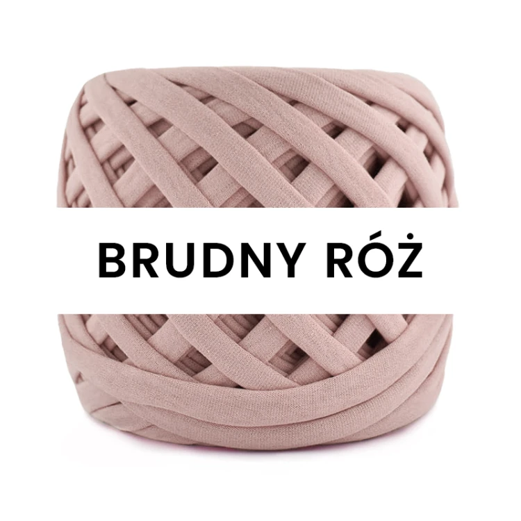 T-shirt Yarn Premium Sznurex / brudny róż