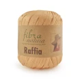 Włóczka Fibranatura Raffia 116-22 / rafia papierowa / zgaszona musztarda