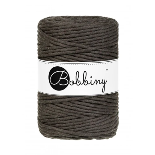 Sznurek skręcany bawełniany Bobbiny Macrame Cord / Espresso / 5mm / 100m