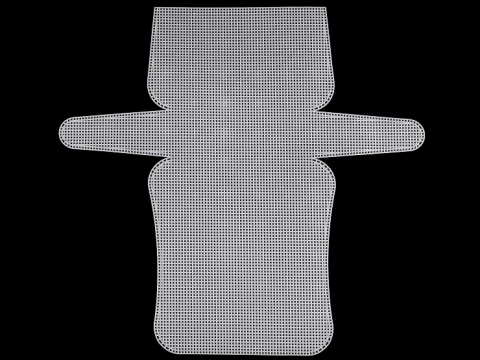Baza / kanwa plastikowa do torebki / 54x50.5 cm / biała / 1 szt.