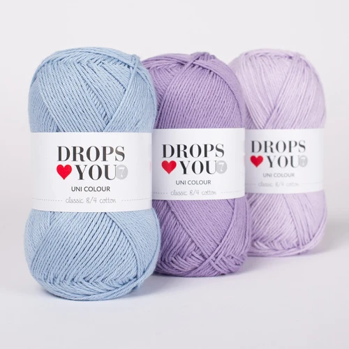 Włóczka Drops Loves You #7 41 / słodka orchidea