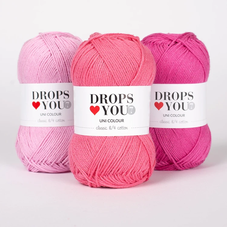 Włóczka Drops Loves You #7 44 / różowy flaming