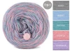 KOKONEK Eight Merino E003 - 4Szary/błękit/patyna/morela/lawenda, 8 nitek, 220 m, 130 g
