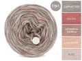 KOKONEK Eight Merino E002 - 4Cappuccino/malwa/zgaszona morela/łososiowy róż/nude, 8 nitek, 220 m, 130 g