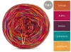 KOKONEK Eight Merino E001 - 2Koniak/2rubin/2burak/szmaragd/kurkuma, 8 nitek, 220 m, 130 g
