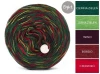 KOKONEK Eight Merino E004 - 4Ciemna zieleń/jasna zieleń/wino/bordo/czerwień, 8 nitek, 220 m, 130 g