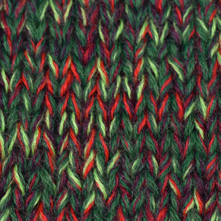 KOKONEK Eight Merino E004 - 4Ciemna zieleń/jasna zieleń/wino/bordo/czerwień, 8 nitek, 220 m, 130 g