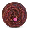 KOKONEK Eight Merino E005 - 4Brąz/cegła/petrol II/fuksja/malwa, 8 nitek, 220 m, 130 g