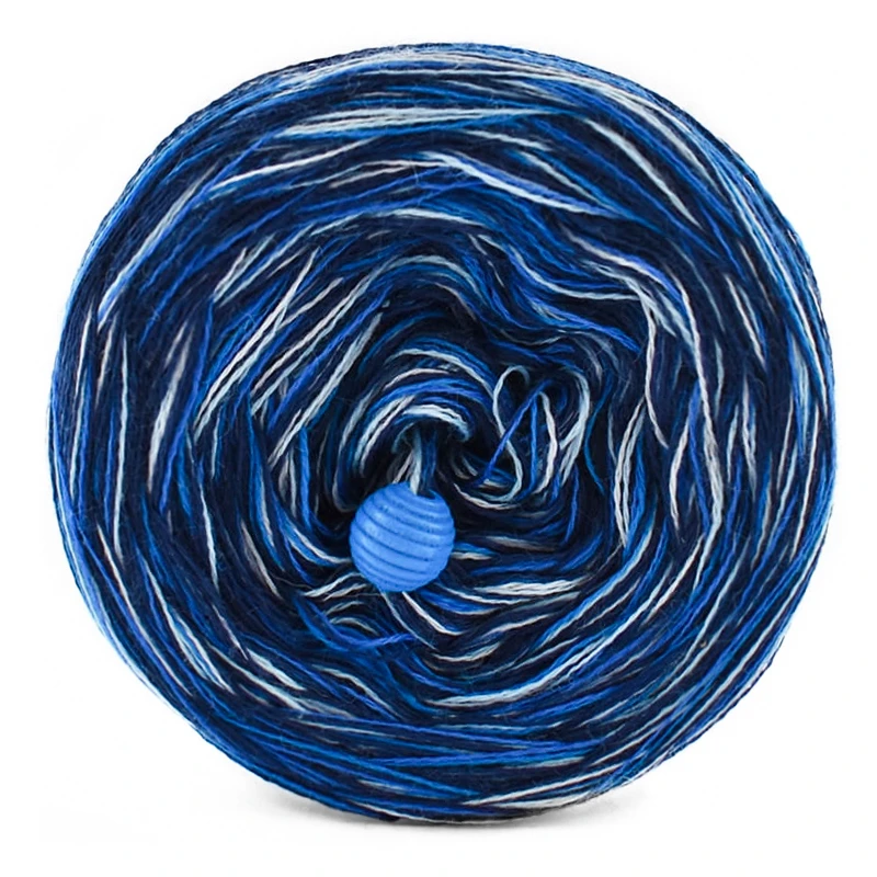 KOKONEK Eight Merino E007 - 4Granat/chaber/szafir/błękit/jasny błękit, 8 nitek, 220 m, 130 g