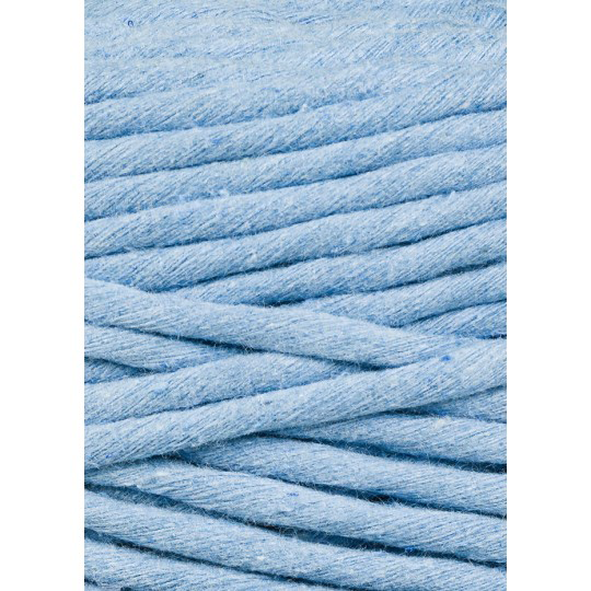 Sznurek skręcany bawełniany Bobbiny Macrame Cord / Niebieski / Perfect Blue / 5mm / 100m