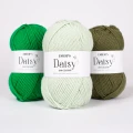 Włóczka Drops Daisy 08 / lody pistacjowe / uni colour
