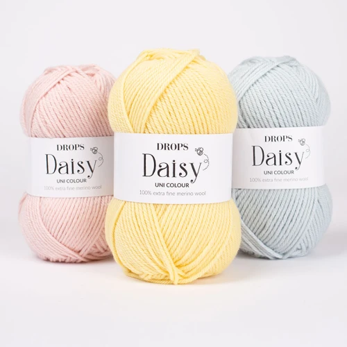 Włóczka Drops Daisy 16 / lemoniada / uni colour