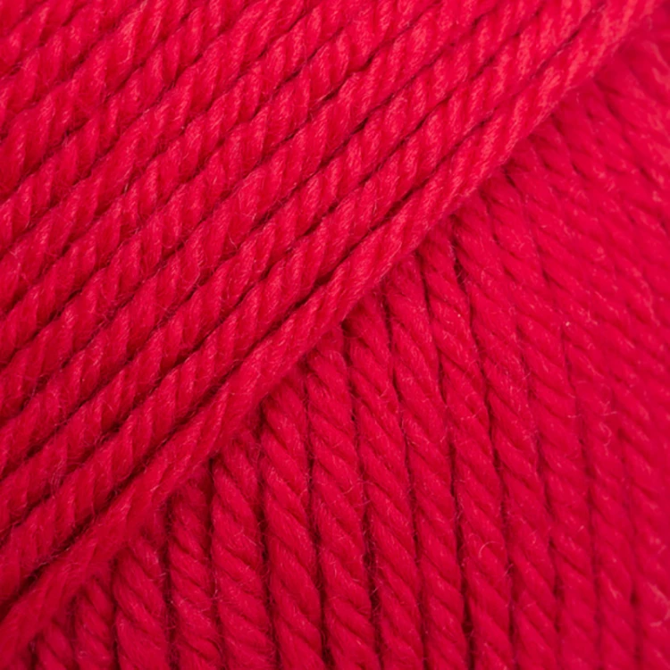Włóczka Drops Daisy 21 / szkarłatna czerwień / uni colour