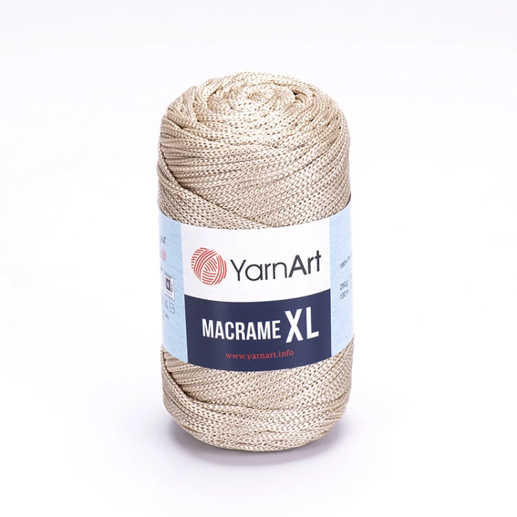 Sznurek poliestrowy YarnArt Macrame XL 3mm 166 / zimny beż