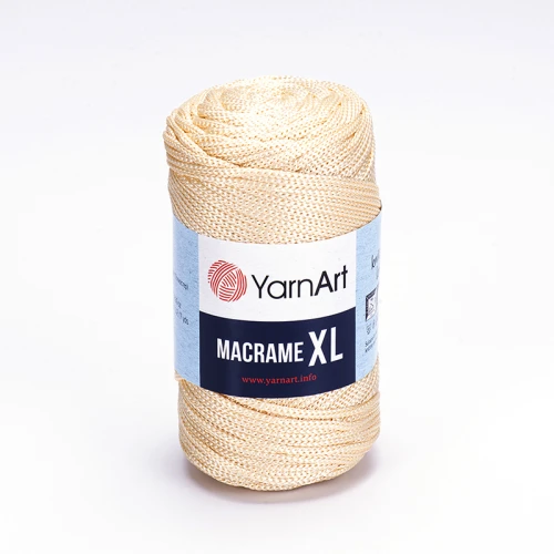 Sznurek poliestrowy YarnArt Macrame XL 3mm 165 / szampański