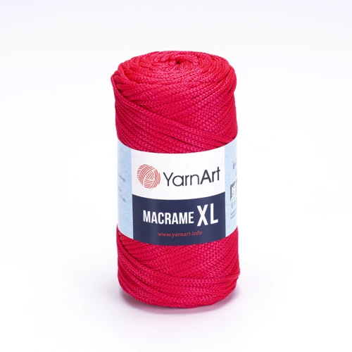 Sznurek poliestrowy YarnArt Macrame XL 3mm 163 / jasny rubin