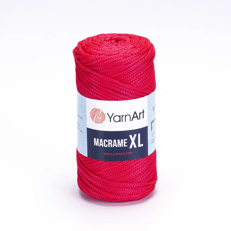 Sznurek poliestrowy YarnArt Macrame XL 3mm 163 / jasny rubin