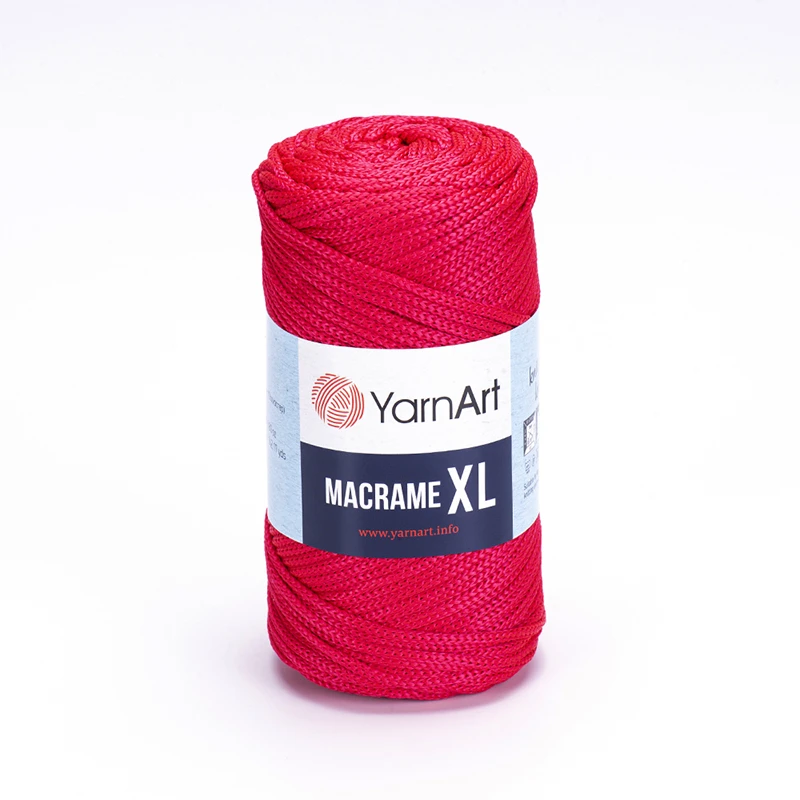 Sznurek poliestrowy YarnArt Macrame XL 3mm 163 / jasny rubin