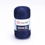 Sznurek poliestrowy YarnArt Macrame XL 3mm 162 / ciemny indygo