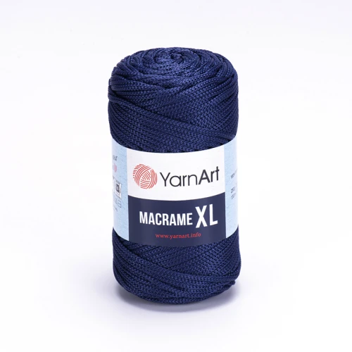 Sznurek poliestrowy YarnArt Macrame XL 3mm 162 / ciemny indygo