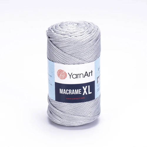 Sznurek poliestrowy YarnArt Macrame XL 3mm 149 / jasny szary