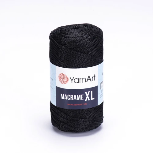 Sznurek poliestrowy YarnArt Macrame XL 3mm 148 / czerń