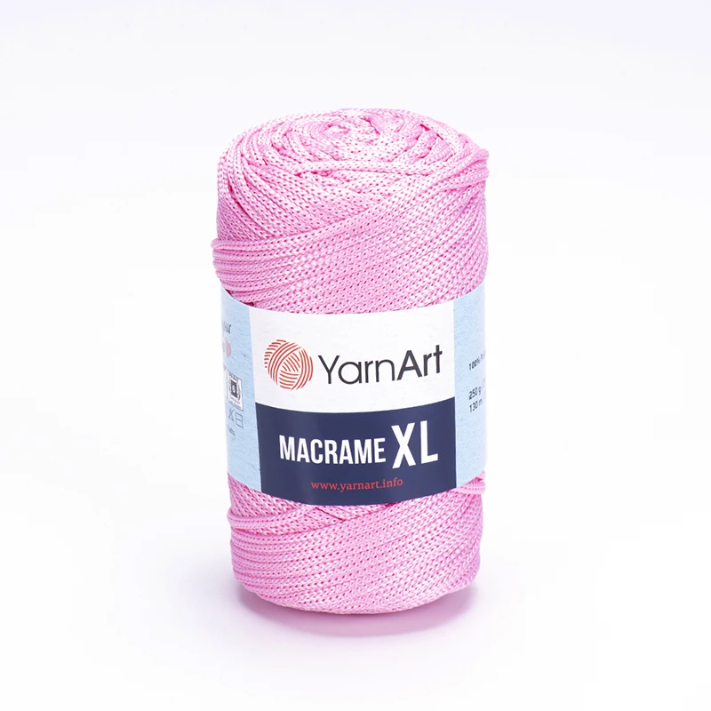 Sznurek poliestrowy YarnArt Macrame XL 3mm 147 / pudrowy róż