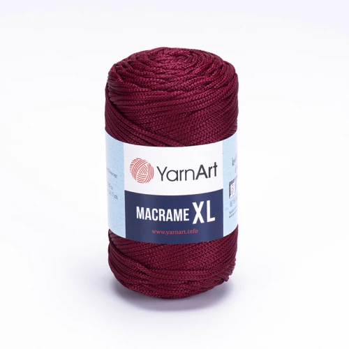 Sznurek poliestrowy YarnArt Macrame XL 3mm 145 / bordo