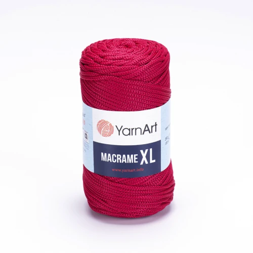 Sznurek poliestrowy YarnArt Macrame XL 3mm 143 / ciemny rubin