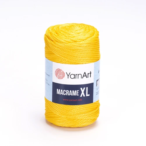 Sznurek poliestrowy YarnArt Macrame XL 3mm 142 / żółty